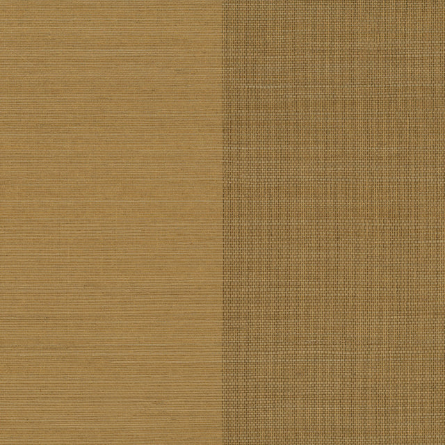 Yue Ying Light Brown Grasscloth Wallpaper with Modern Striped Grasscloth Texture - Advantage 4018-0027