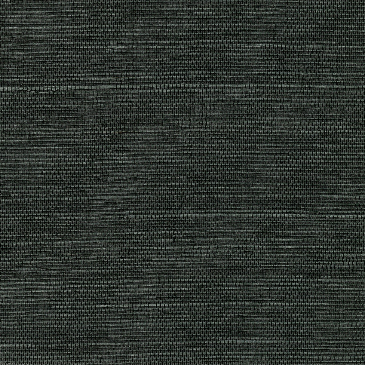 Kowloon Charcoal Sisal Grasscloth Wallpaper with Organic Texture - Advantage 4018-0033