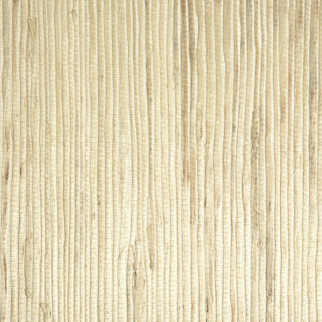 Martina Fog Grasscloth Wallpaper with Textured Grasscloth Weave - Brewster 4018-0051