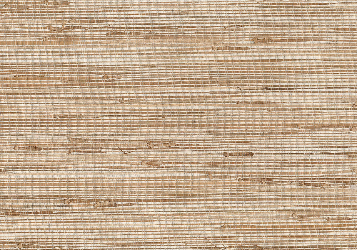 Kaziko Khaki Grasscloth Wallpaper with Textured Grass Weave - Advantage 4018-0053