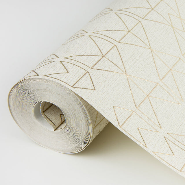 Paititi Gold Diamond Trellis Wallpaper with Modern Geometric Pattern - A-Street Prints 4019-86403