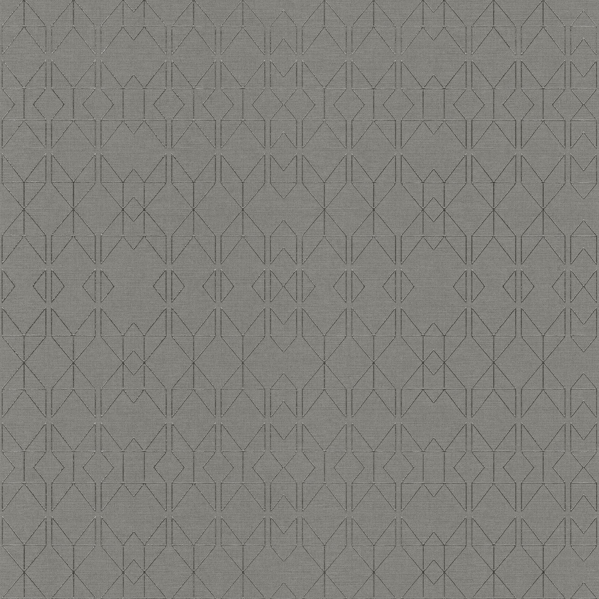 Paititi Sterling Diamond Trellis Grey Wallpaper with Modern Geometric Foil Pattern - A-Street Prints 4019-86405