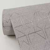 Paititi Silver Diamond Trellis Wallpaper with Metallic Geometric Pattern - A-Street Prints 4019-86406