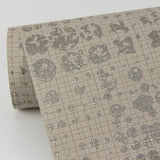 Celeste Gold Geometric Wallpaper with Metallic Textured Foil on Non Woven - Brewster 4019-86410