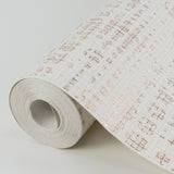 Celeste Rose Gold Geometric Wallpaper with Metallic Textured Foil on Non Woven - A-Street Prints 4019-86411