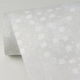 Felsic Platinum Studded Cube Metallic Wallpaper with Geometric Raised Ink Texture - Brewster 4019-86412