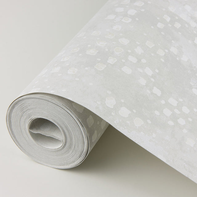 Felsic Platinum Studded Cube Metallic Wallpaper with Geometric Raised Ink Texture - Brewster 4019-86412