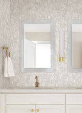 Felsic Platinum Studded Cube Metallic Wallpaper with Geometric Raised Ink Texture - Brewster 4019-86412