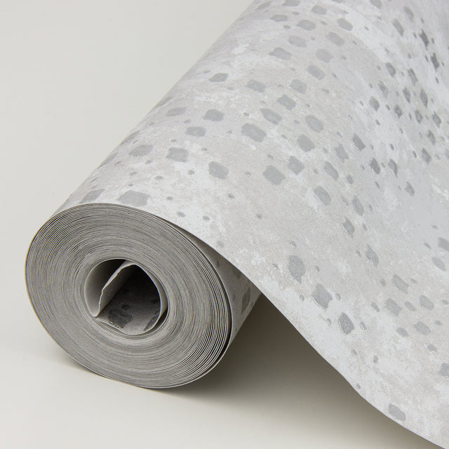 Felsic Silver Studded Cube Wallpaper with Industrial Geometric Pattern - A-Street Prints 4019-86414