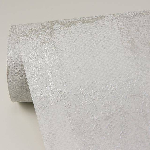 Varak Platinum Checkerboard Wallpaper with Metallic Textured Geometric Pattern - A-Street Prints 4019-86419
