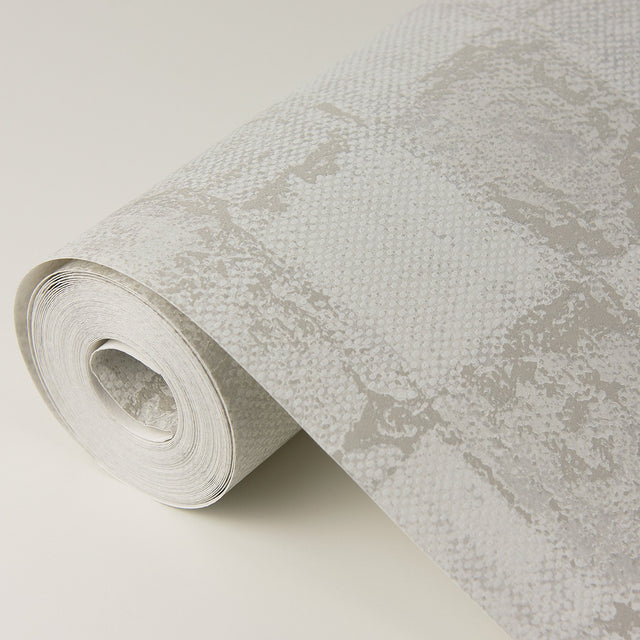 Varak Platinum Checkerboard Wallpaper with Metallic Textured Geometric Pattern - A-Street Prints 4019-86419