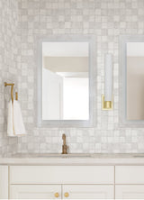 Varak Platinum Checkerboard Wallpaper with Metallic Textured Geometric Pattern - A-Street Prints 4019-86419