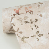 Arian Rose Gold Inkburst Wallpaper with Abstract Metallic Raised Ink - A-Street Prints 4019-86426