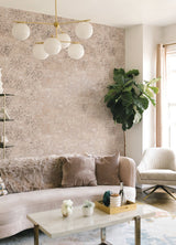 Arian Rose Gold Inkburst Wallpaper with Abstract Metallic Raised Ink - A-Street Prints 4019-86426