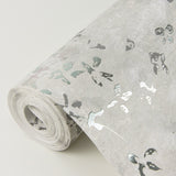 Arian Silver Inkburst Wallpaper with Abstract Graphics in Modern Metallic Raised Ink - Brewster 4019-86427
