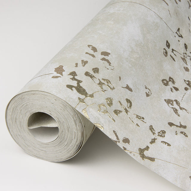 Arian Champagne Inkburst Wallpaper with Metallic Raised Ink Abstract Pattern - A-Street Prints 4019-86428