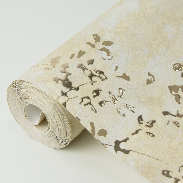 Arian Gold Inkburst Wallpaper with Modern Abstract Metallic Foil on Non Woven - A-Street Prints 4019-86430