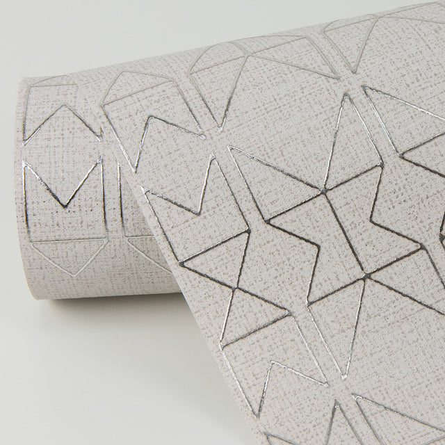 Paititi Rose Gold Diamond Trellis Wallpaper with Modern Geometric Pattern and Metallic Raised Ink - A-Street Prints 4019-86436