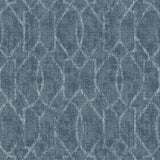 Ziva Blue Trellis Wallpaper with Metallic Raised Ink Trellis & Lattice - A-Street Prints 4019-86449