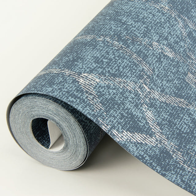Ziva Blue Trellis Wallpaper with Metallic Raised Ink Trellis & Lattice - A-Street Prints 4019-86449