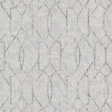 Ziva Platinum Trellis Wallpaper with Metallic Raised Ink Lattice - A-Street Prints 4019-86452