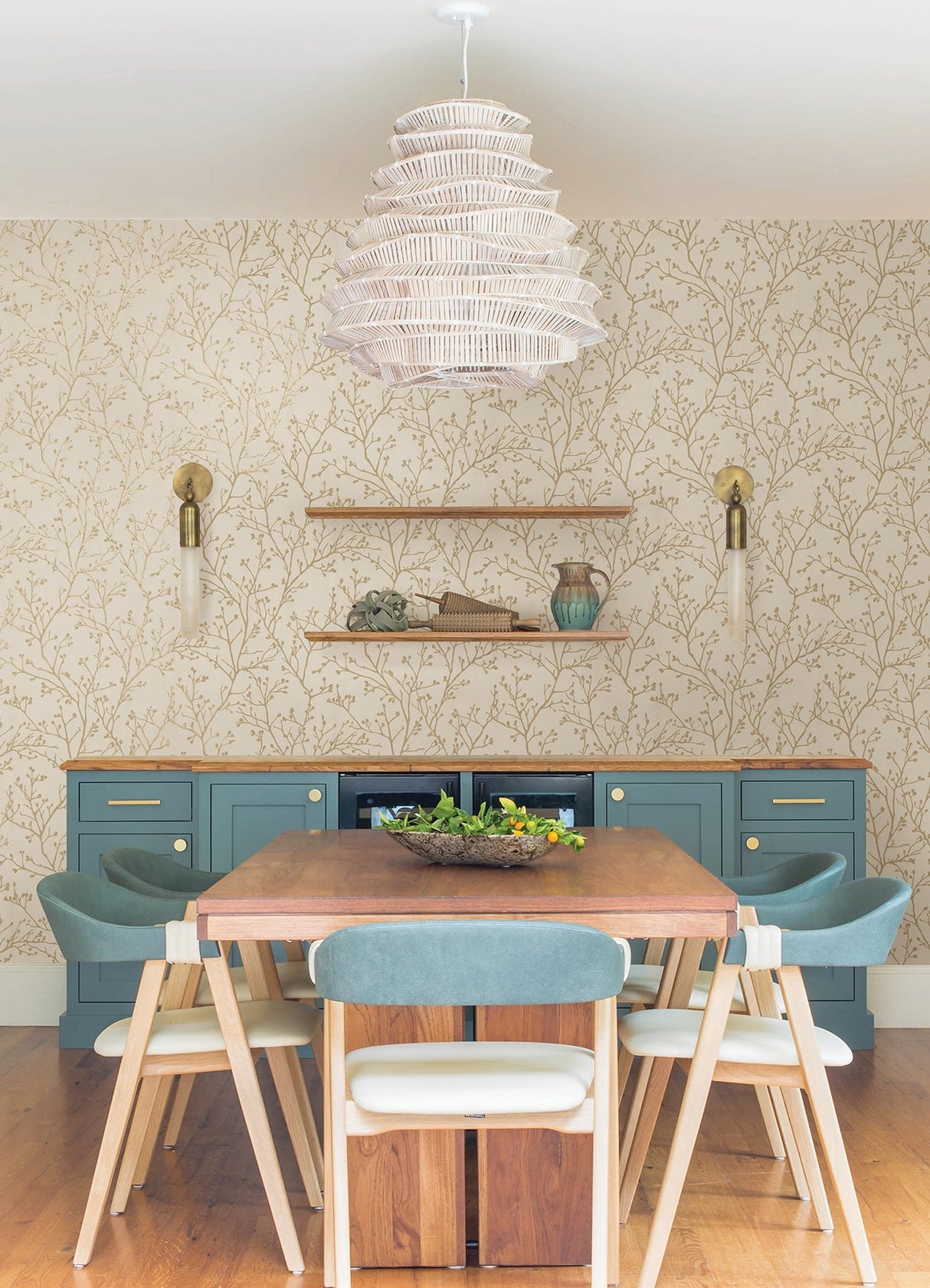 Koura Cream Budding Branches Metallic Botanical Wallpaper - A-Street Prints 4019-86454