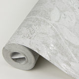 Kala Platinum Floral Wallpaper with Metallic Botanical Floral Motif - A-Street Prints 4019-86459