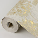 Kala Gold Floral Wallpaper with Metallic Foil Botanical Flowers - A-Street Prints 4019-86460