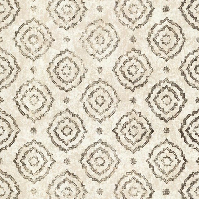 Uma Gold Star Medallion Wallpaper with Metallic Foil on Non Woven - A-Street Prints 4019-86463