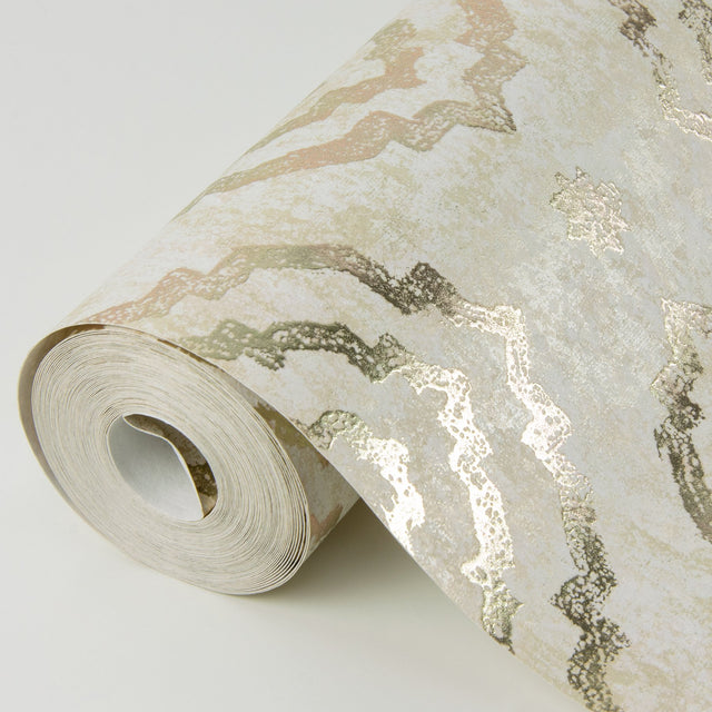 Uma Gold Star Medallion Wallpaper with Metallic Foil on Non Woven - A-Street Prints 4019-86463