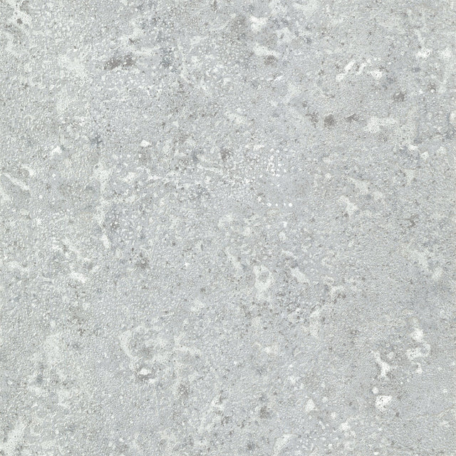 Kulta Silver Cemented Wallpaper with Industrial Distressed Texture - Brewster 4019-86472