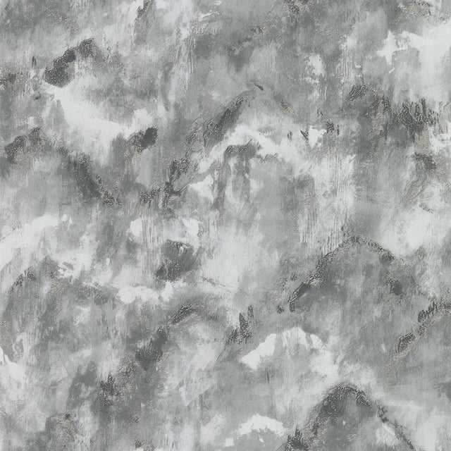Toula Charcoal Abstract Wallpaper with Metallic Effect - A-Street Prints 4019-86476