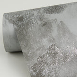 Toula Silver Abstract Wallpaper with Metallic Foil on Non Woven - A-Street Prints 4019-86477