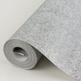 Nysa Silver High Gloss Wallpaper with Glam Graphic Fabric Texture - Brewster 4019-86483