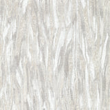 Suna Silver Woodgrain Wallpaper with Metallic Foil on Non Woven, Farmhouse Graphics Style - Brewster 4019-86485