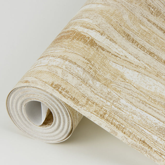Suna Gold Woodgrain Wallpaper with Metallic Foil Texture - A-Street Prints 4019-86486