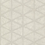 Mayari Platinum Tiled Wallpaper with Metallic Raised Ink Geometric Pattern - A-Street Prints 4019-86489
