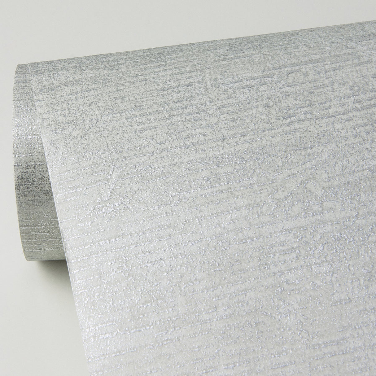 Tanso Silver Textured Wallpaper with Distressed Textures Metallic Raised Ink - Brewster 4019-86490