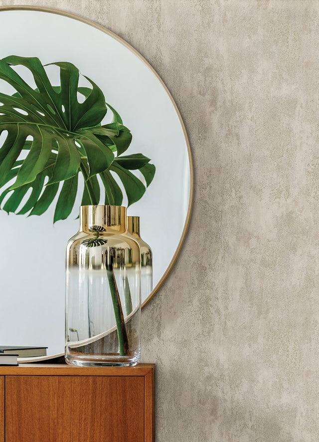 Deimos Bronze Distressed Texture Wallpaper with Metallic Raised Ink - A-Street Prints 4019-86492