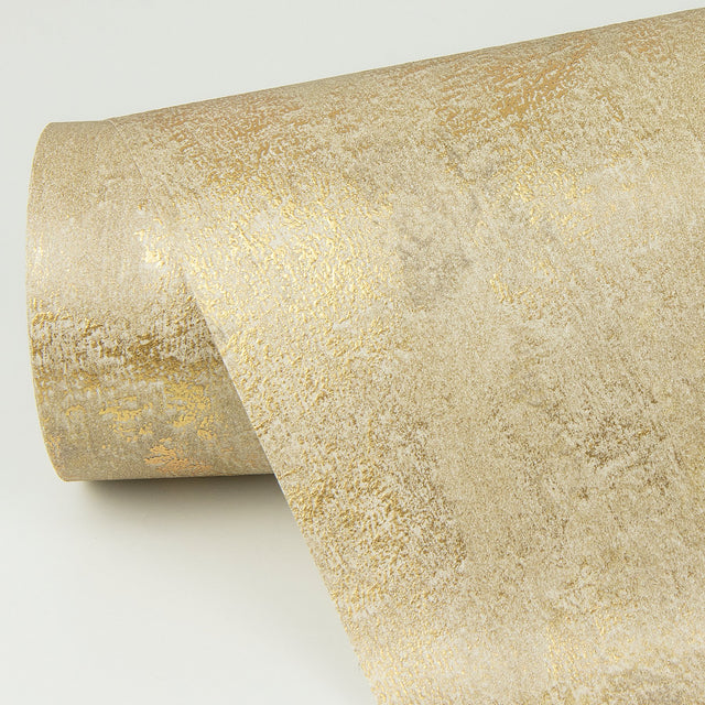 Deimos Gold Distressed Texture Wallpaper with Metallic Raised Ink - A-Street Prints 4019-86494