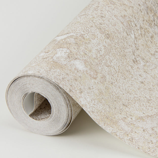 Kulta Rose Gold Cemented Wallpaper with Metallic Distressed Texture - A-Street Prints 4019-86495