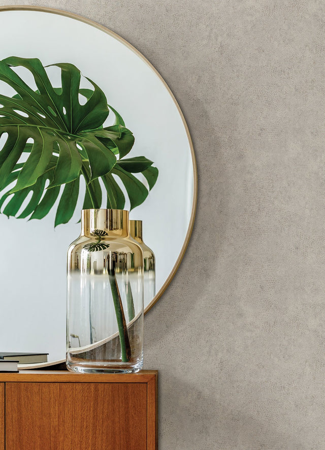 Clerici Platinum Snakeskin Wallpaper with Glam Faux Effects in Metallic Textured Foil on Non Woven - 4019-86498