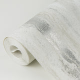 Delesse Platinum Marbled Wallpaper with Metallic Textured Marble Stripe - A-Street Prints 4019-86499