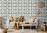 Ace Teal by Advantage Diamond Wallpaper – Brewster Home Fashions 4020-96101