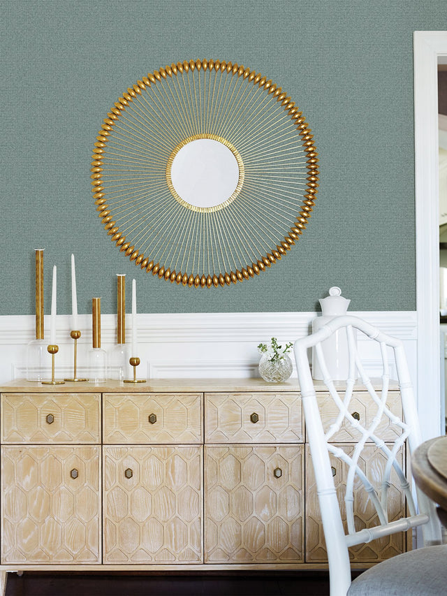 Hilbert Teal Geometric Wallpaper with Textured Raised Ink - Advantage 4025-82506