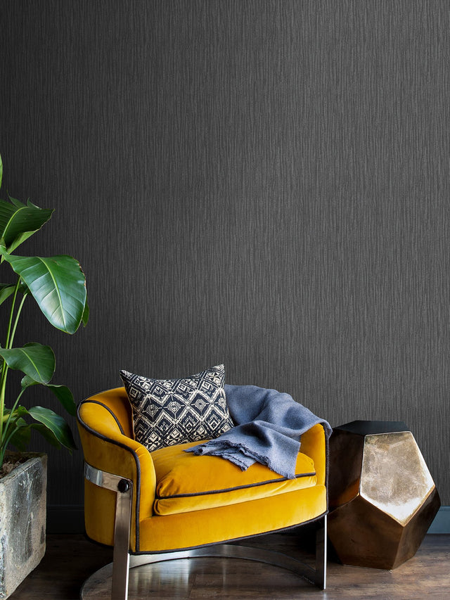 Abel Charcoal Textured Wallpaper with Abstract Texture Pattern, Masculine Style - Advantage 4025-82520