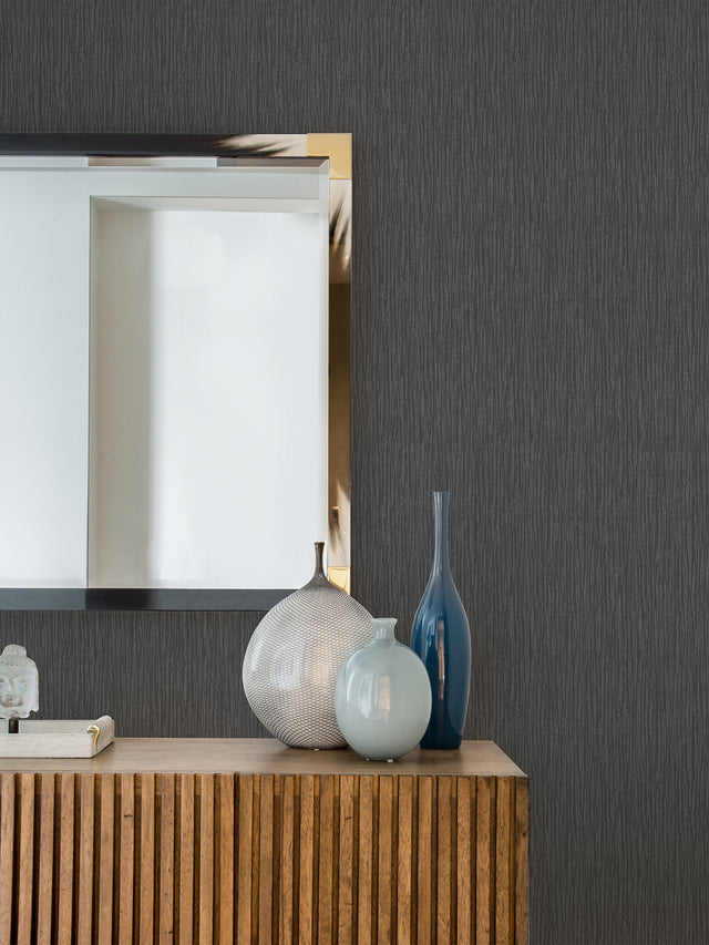 Abel Charcoal Textured Wallpaper with Abstract Texture Pattern, Masculine Style - Advantage 4025-82520