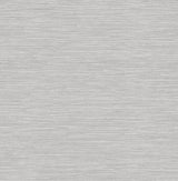 Cantor Grey Faux Grasscloth Wallpaper with Raised Ink Texture - Advantage 4025-82532