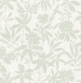 Riemann Green Floral Wallpaper with Textured Pearlescent Botanical Pattern - Advantage 4025-82535