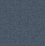 Wallis Indigo Faux Linen Textured Wallpaper with Fabric & Woven Texture - Advantage 4025-82542